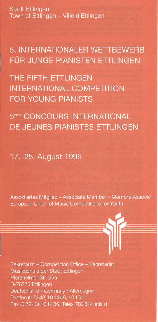 Ausschreibung 1996