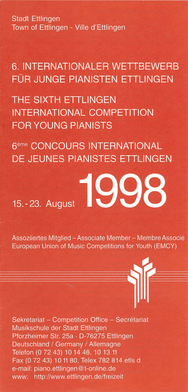 Ausschreibung 1998